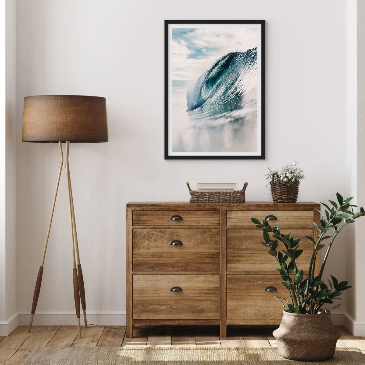Poszter fehér keretben - Vízcsúcs - 70x100 cm
