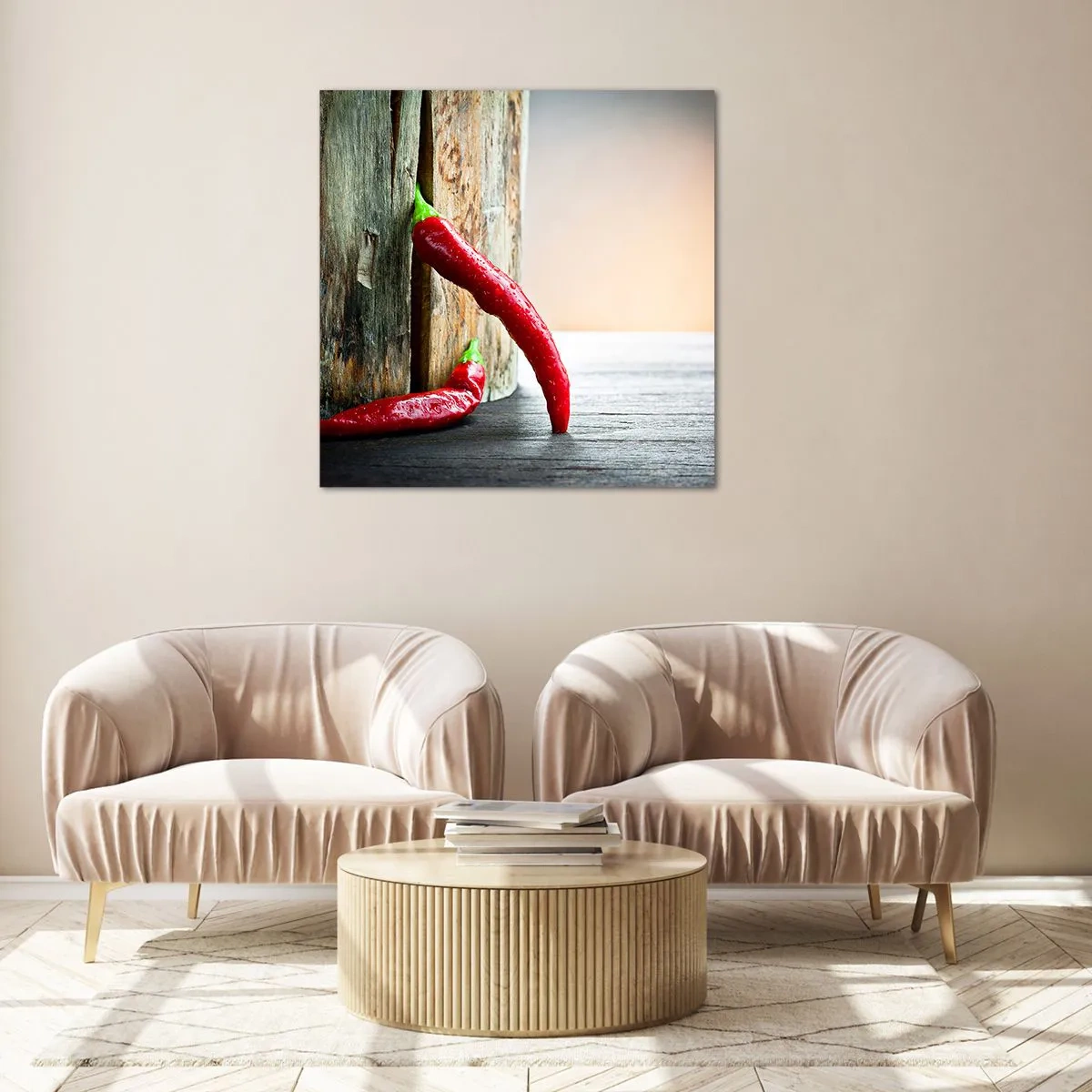 Üveg kép - Red hot chili peppers - 50x50 cm