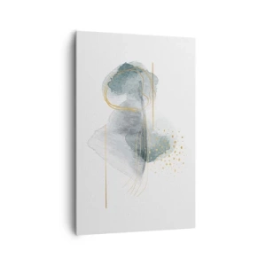 Vászonkép - A szürkeség és az arany kapcsolatáról - 80x120 cm