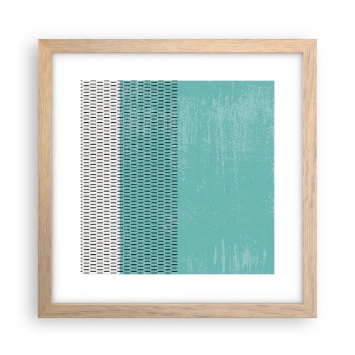 Poszter világos tölgy keretben - Kiegyensúlyozott kompozíció - 30x30 cm