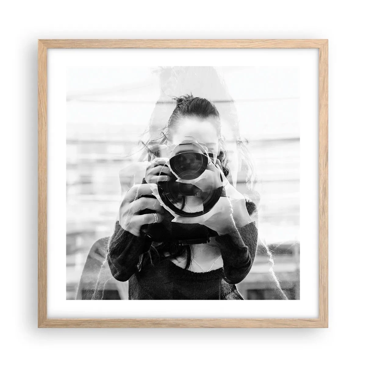 Poszter világos tölgy keretben - Alkotó meg ez eszköze - 50x50 cm