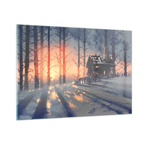 Üveg kép - Ide csak a nap néz be - 100x70 cm