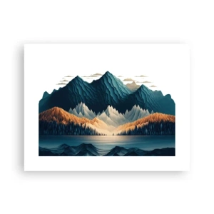Poszter - Tökéletes hegyi táj - 40x30 cm
