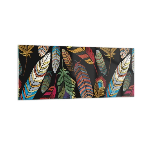 Üveg kép - A madárkarnevál - 100x40 cm