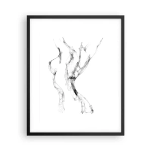 Poszter fehér keretben - Gyönyörű és erős - 40x50 cm