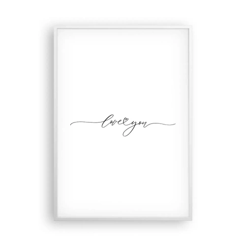 Poszter fekete keretben - Fekete fehéren - 70x100 cm