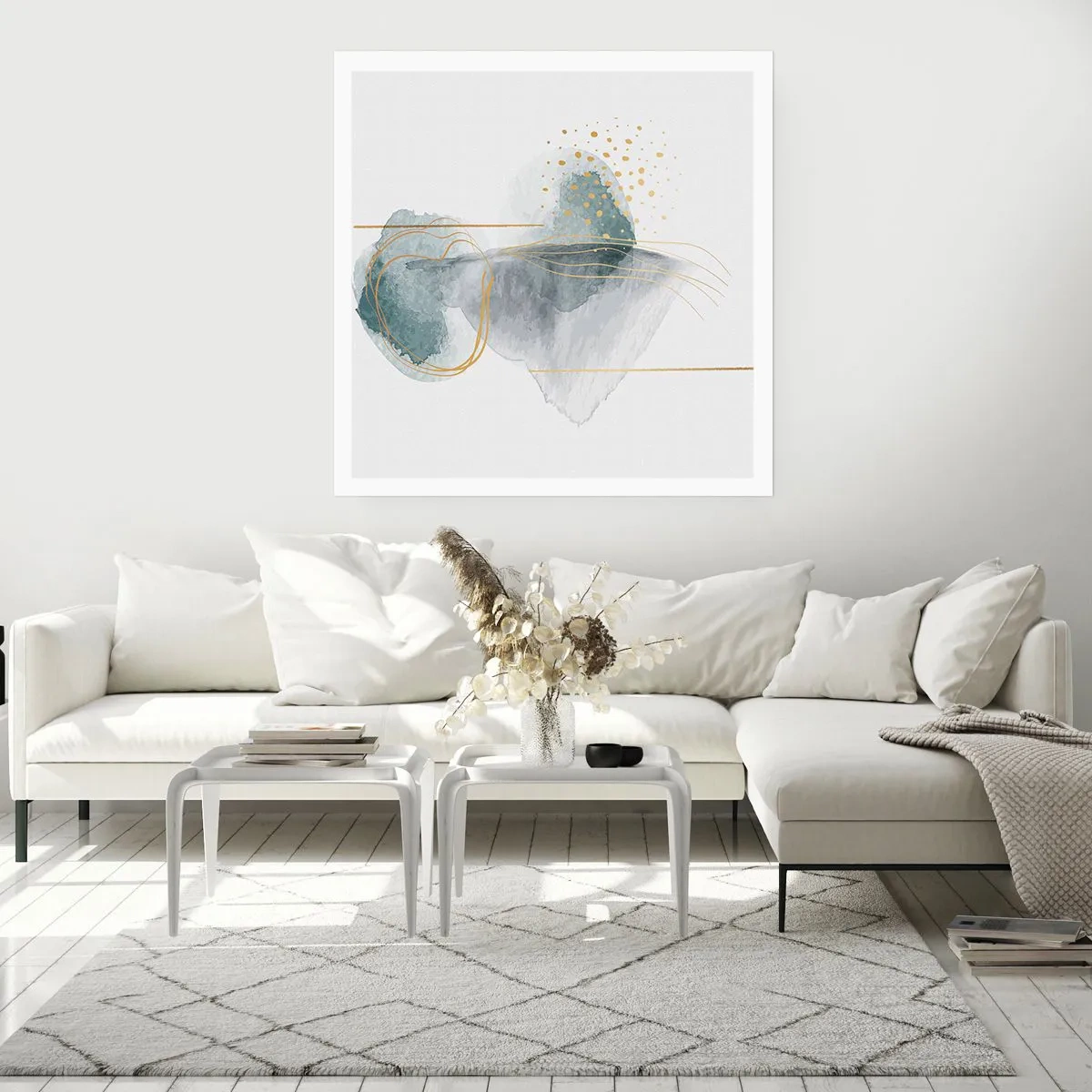 Poszter - A szürkeség és az arany kapcsolatáról - 30x30 cm