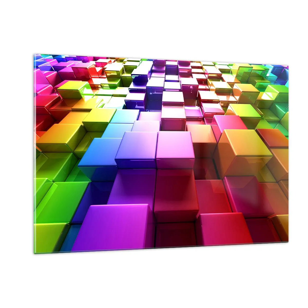 Üveg kép - Op-art együtt egy csapatban - 120x80 cm