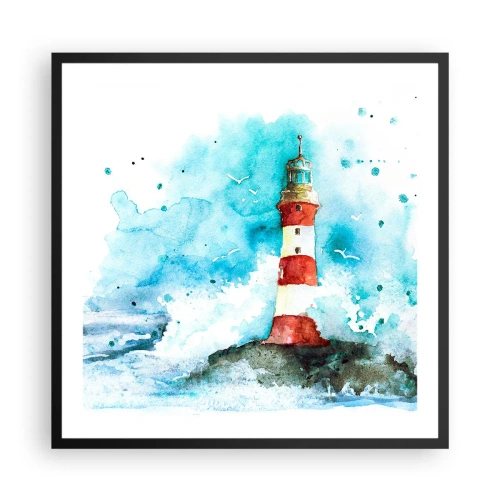 Poszter fehér keretben - Az elemek egysége - 60x60 cm