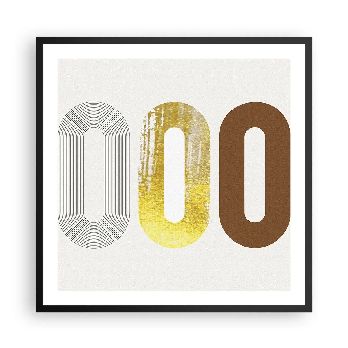 Poszter fehér keretben - Óóó! - 60x60 cm