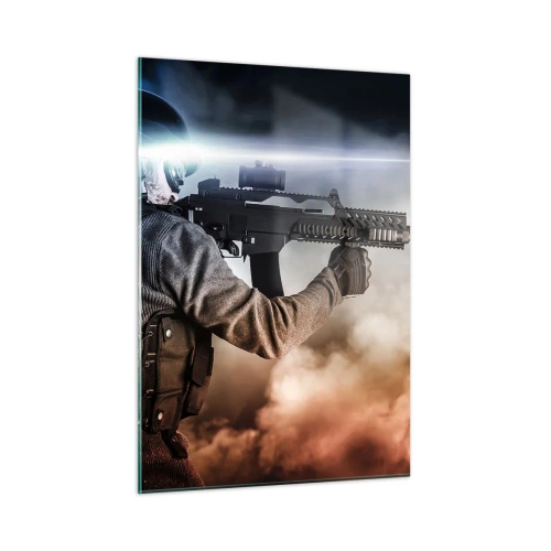 Üveg kép - Egyszerűen egy hős - 50x70 cm