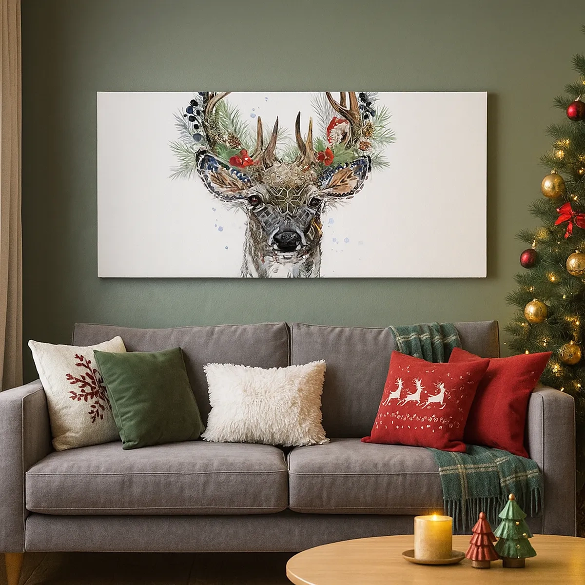 Vászonkép - Ünnepi köntösben - 30x30 cm