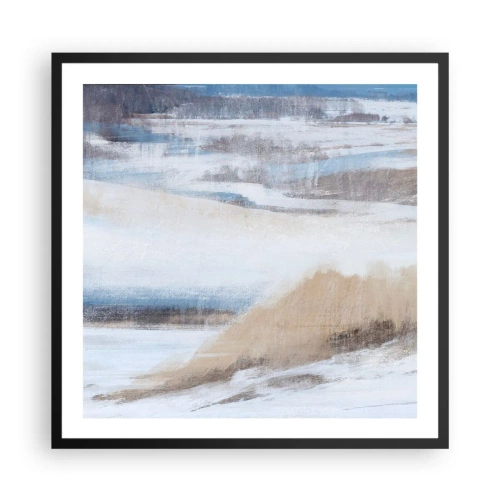 Poszter fehér keretben - Téli kompozíció - 60x60 cm