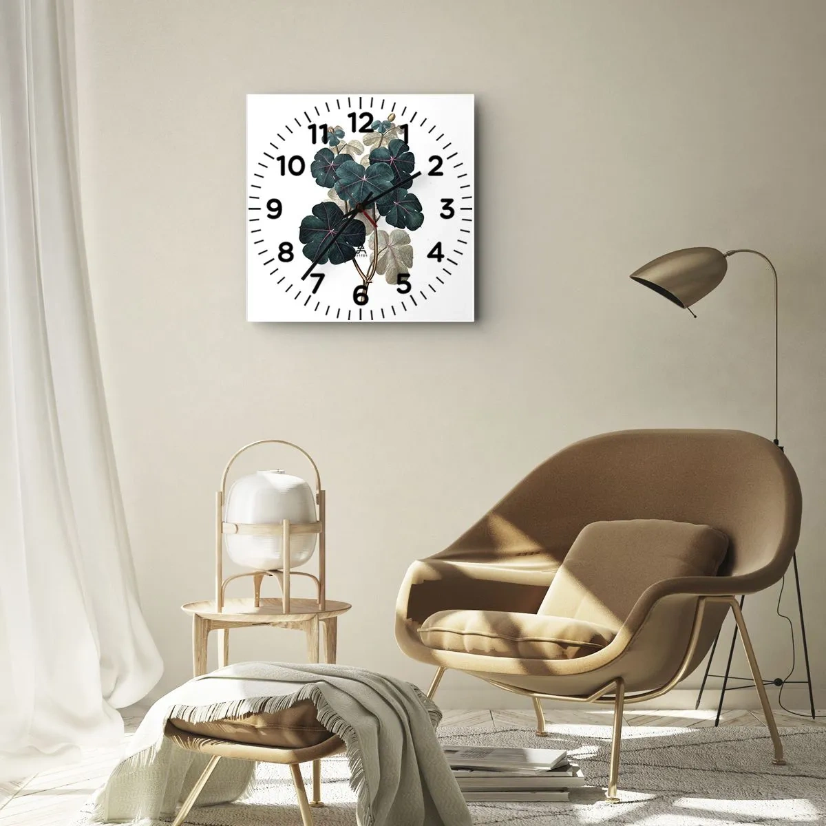 Falióra, Óra - Egy régi herbáriumból - 40x40 cm