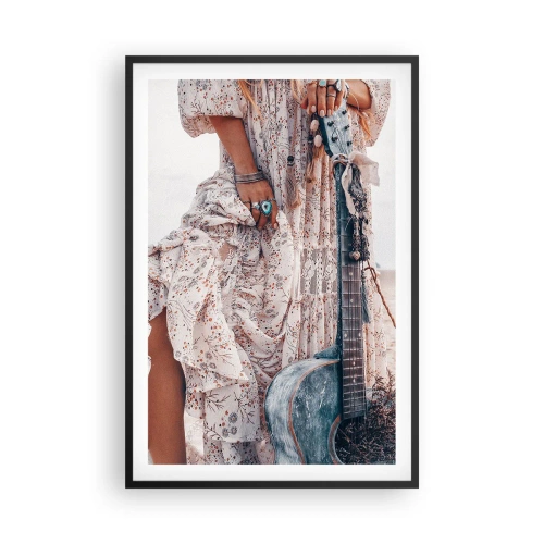 Poszter fehér keretben - Hippik az úton - 61x91 cm