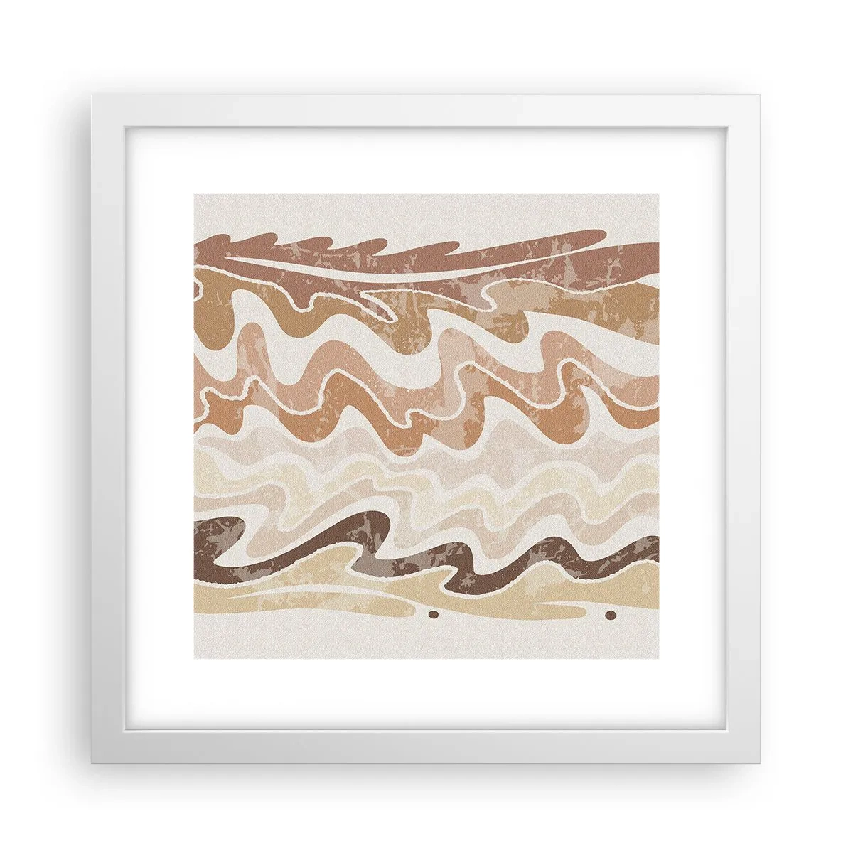 Poszter fekete keretben - Jó energia - jó érzelmek - 30x30 cm