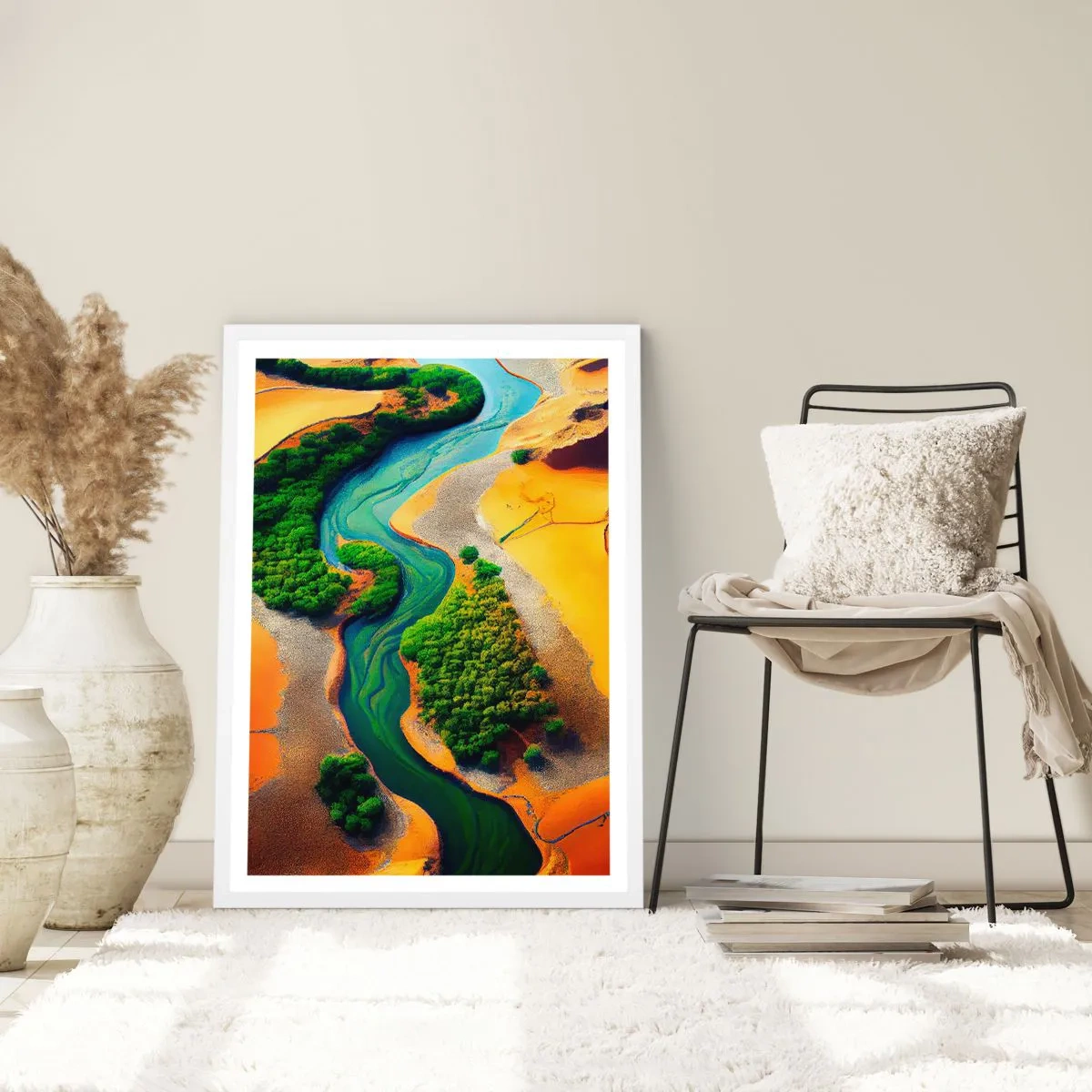 Poszter fekete keretben - Életetadó folyó - 50x70 cm