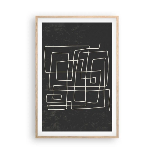 Poszter világos tölgy keretben - Nem olyan egyszerű - 61x91 cm