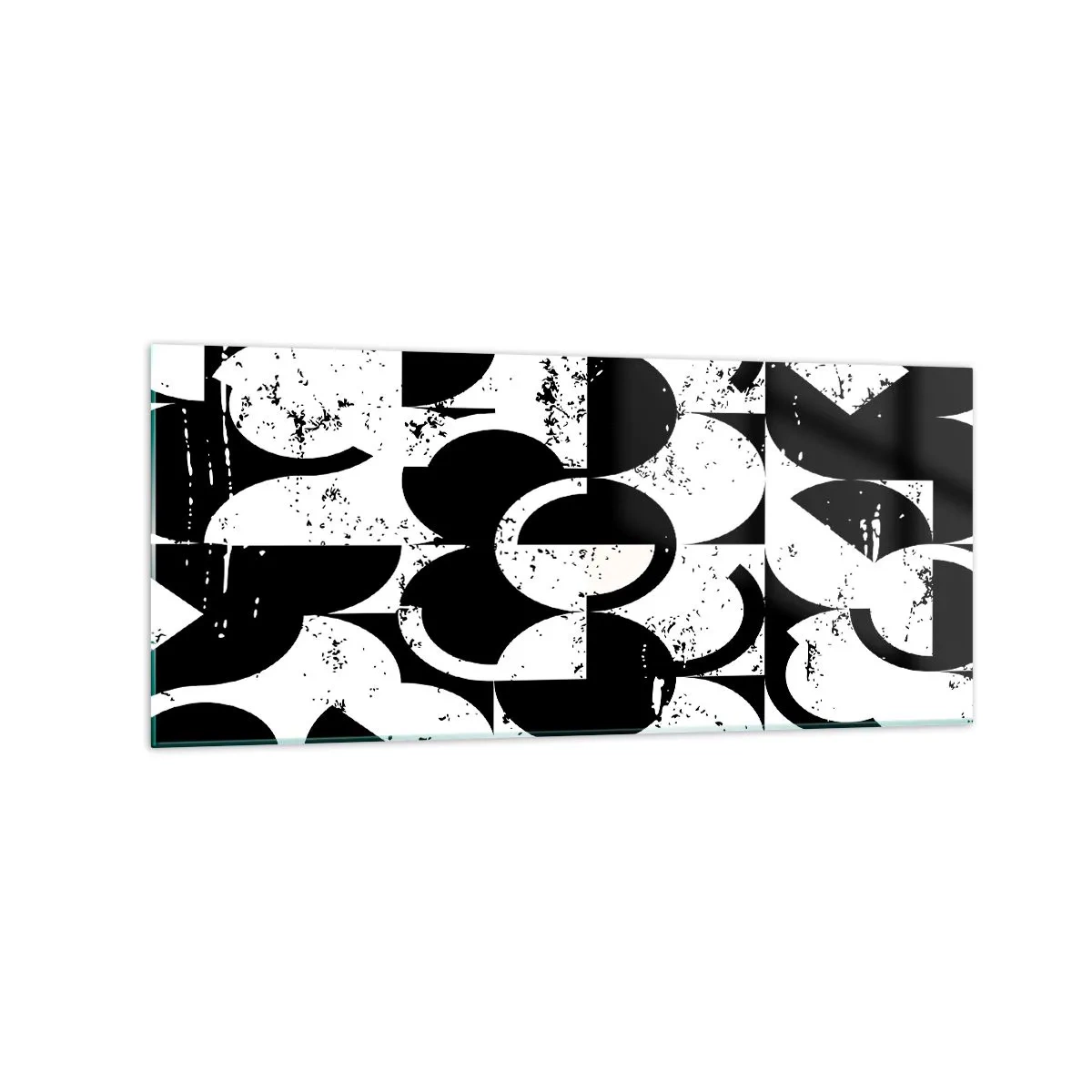 Üveg kép - A fehér fehér, a fekete pedig fekete - 120x50 cm