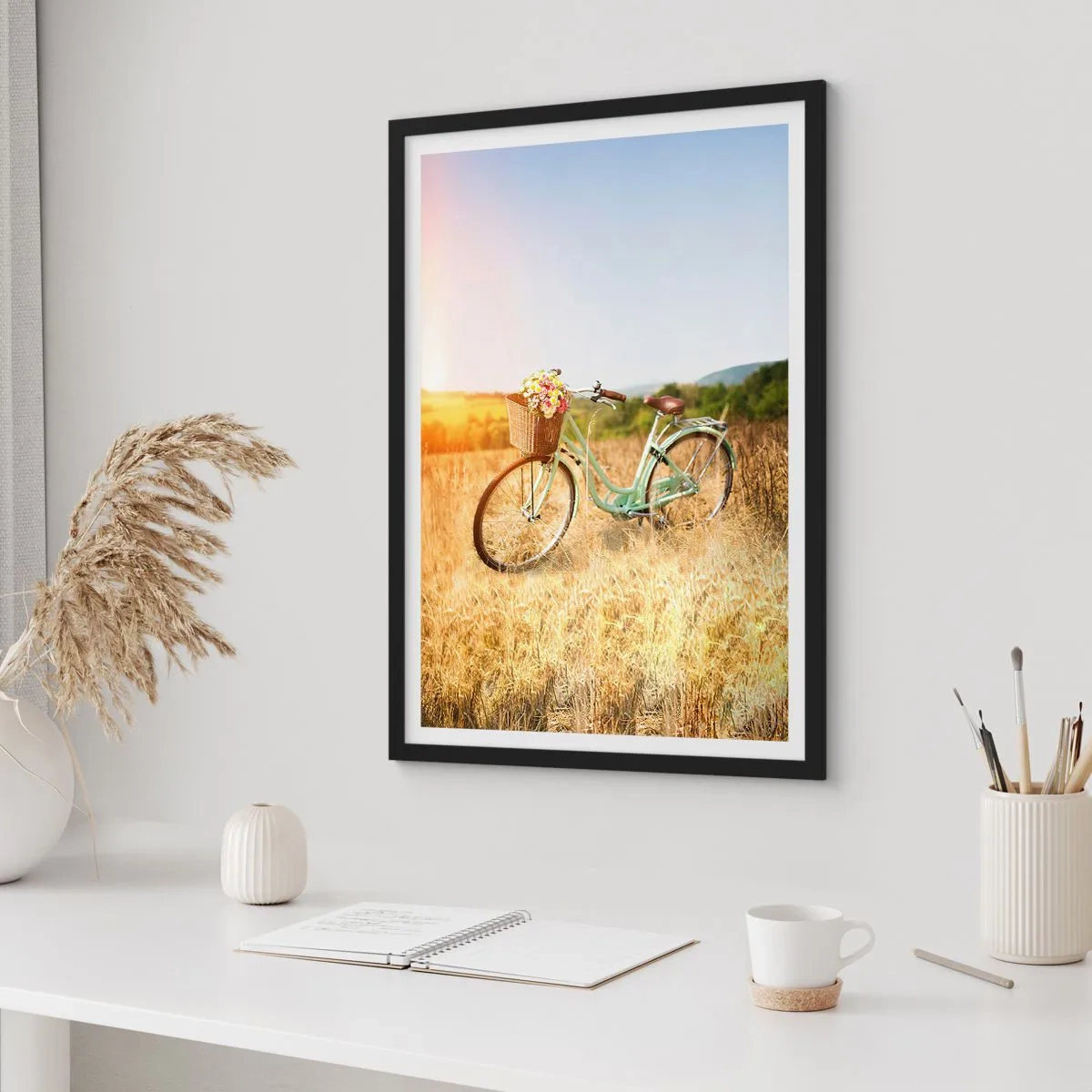 Poszter fehér keretben - Itt maradok egy darabig - 40x50 cm