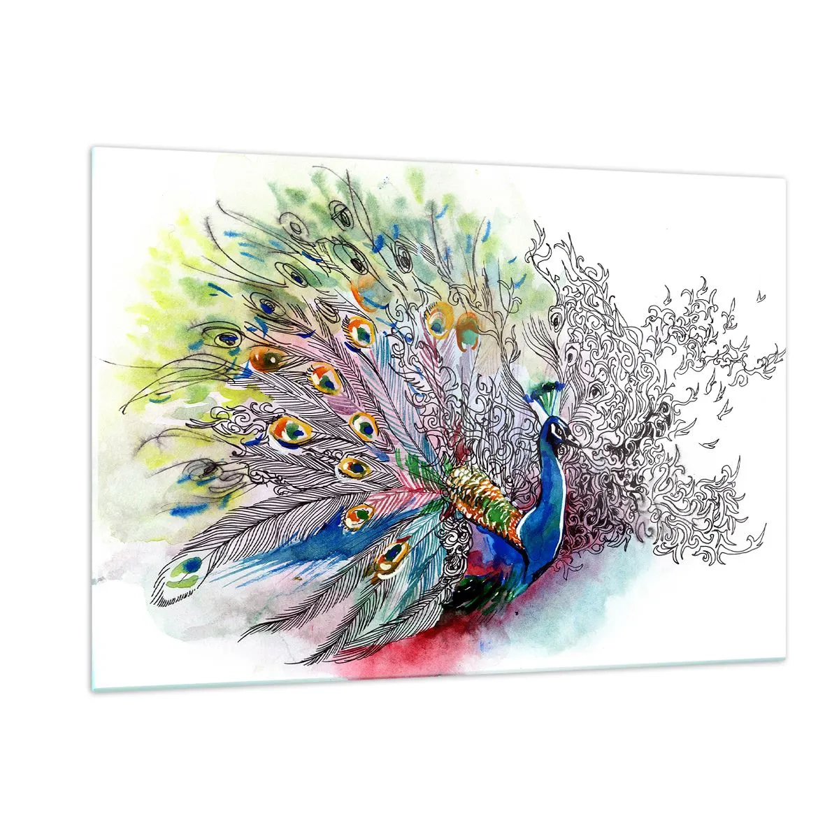 Üveg kép - Büszkeséggel a szürkeség ellen  - 120x80 cm