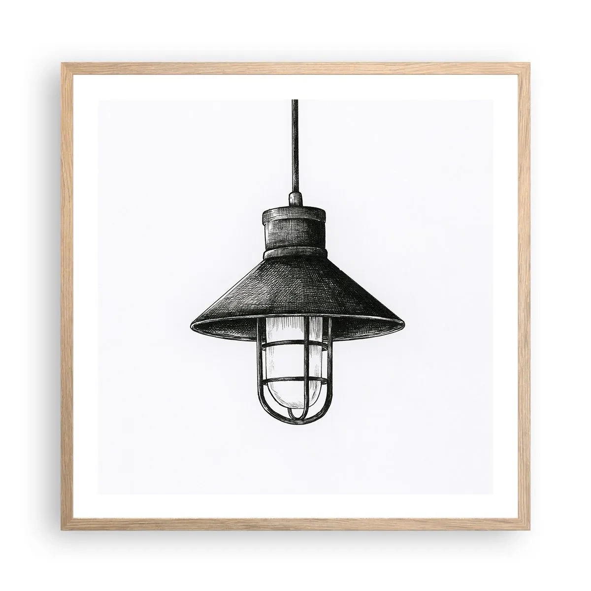 Poszter világos tölgy keretben - Mint évekkel ezelőtt... - 60x60 cm