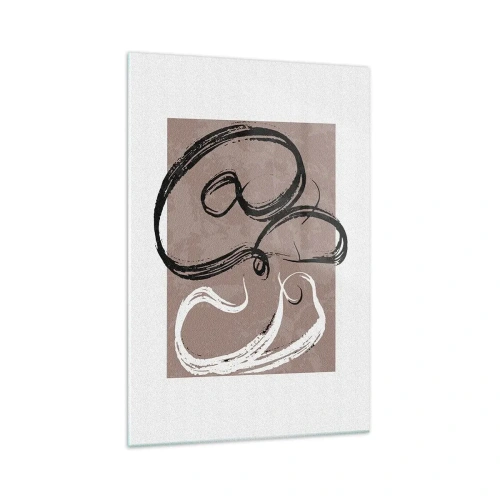 Üveg kép - Kompozíció - a teljesség keresése - 70x100 cm