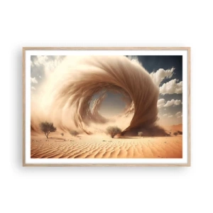 Poszter világos tölgy keretben - Megnyílt portált - 100x70 cm