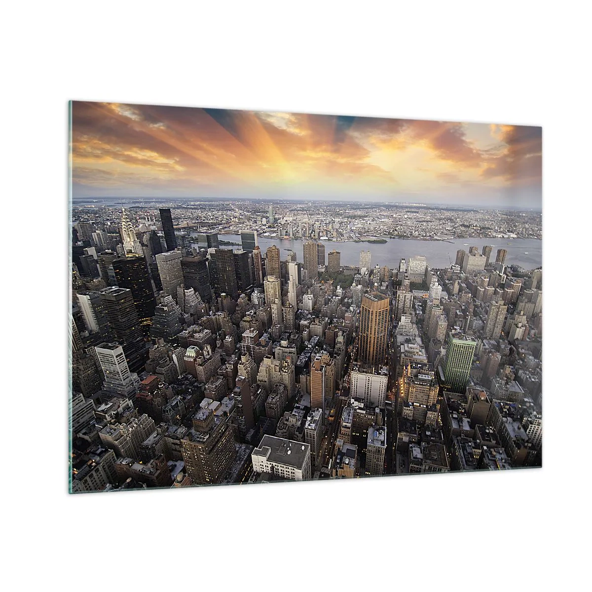 Üveg kép - Korunk dobogó szíve - 100x70 cm