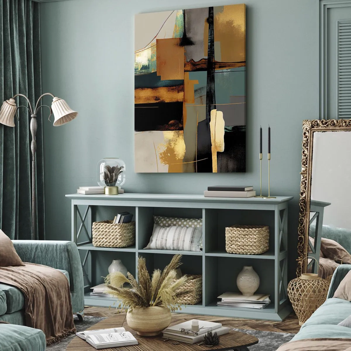 Vászonkép - Absztrakció - fény és árnyék - 80x120 cm