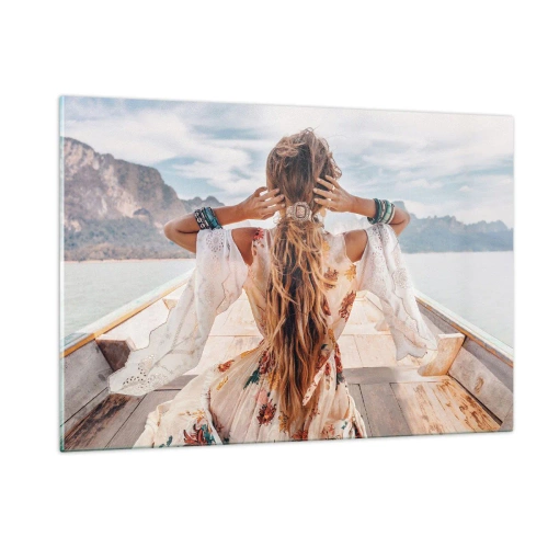 Üveg kép - Az út a boldogság felé  - 120x80 cm