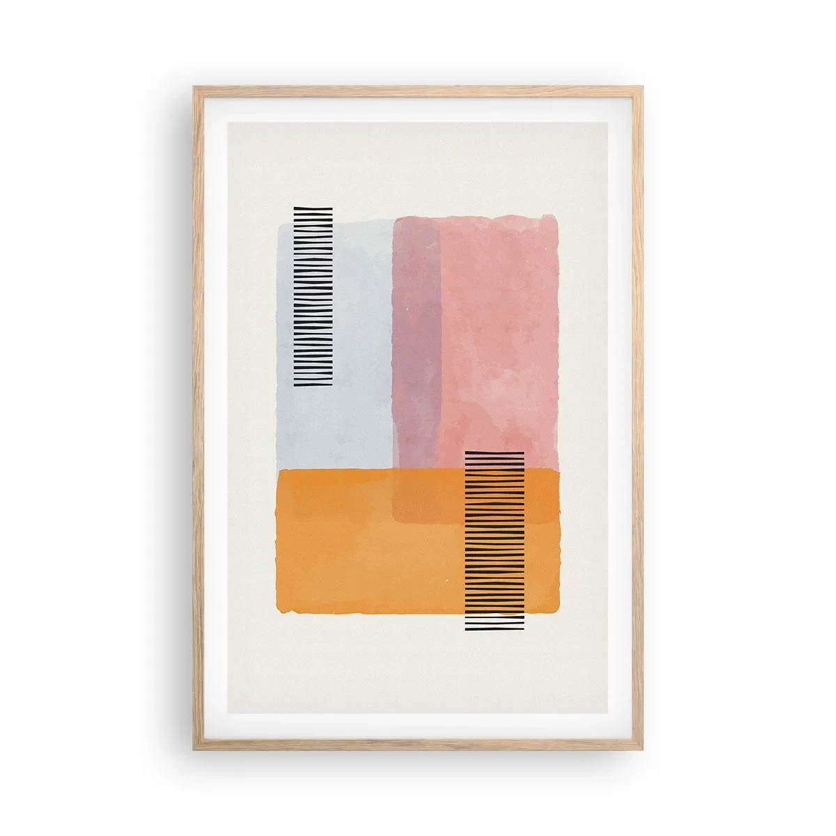 Poszter világos tölgy keretben - Saroktól sarokig - 61x91 cm