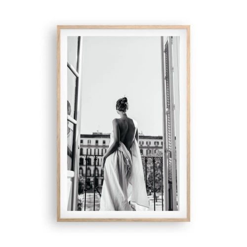 Poszter világos tölgy keretben - Az érzékek felébredése - 61x91 cm