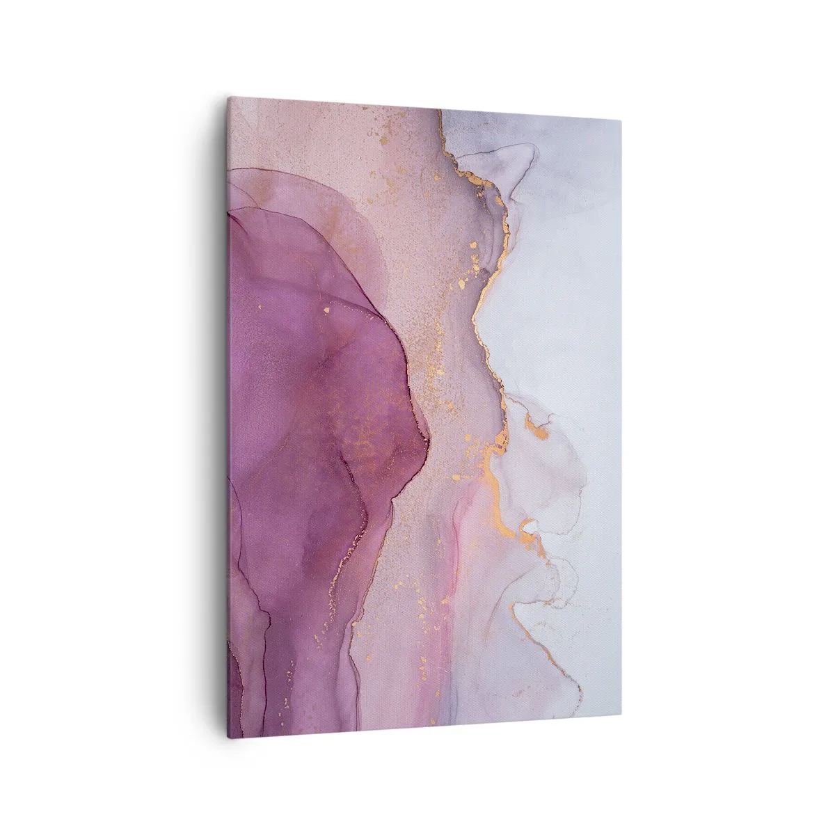 Vászonkép - Lila és orgonaszínű hullámok - 70x100 cm