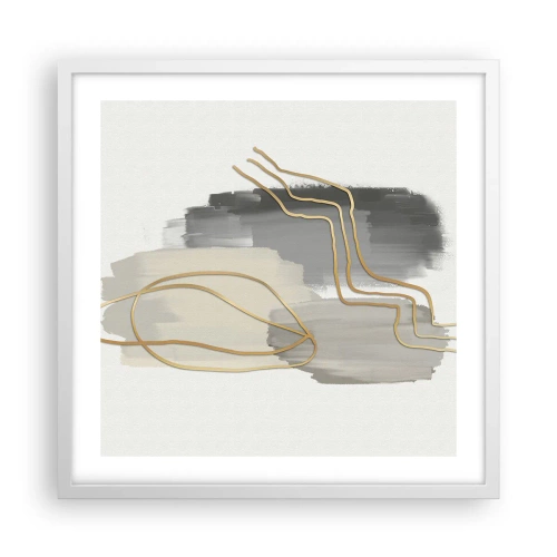 Poszter fekete keretben - Létezés és mozgás - 50x50 cm