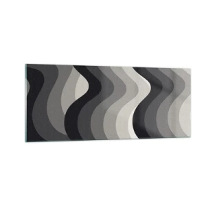 Üveg kép - Hullám a hullám után - 100x40 cm