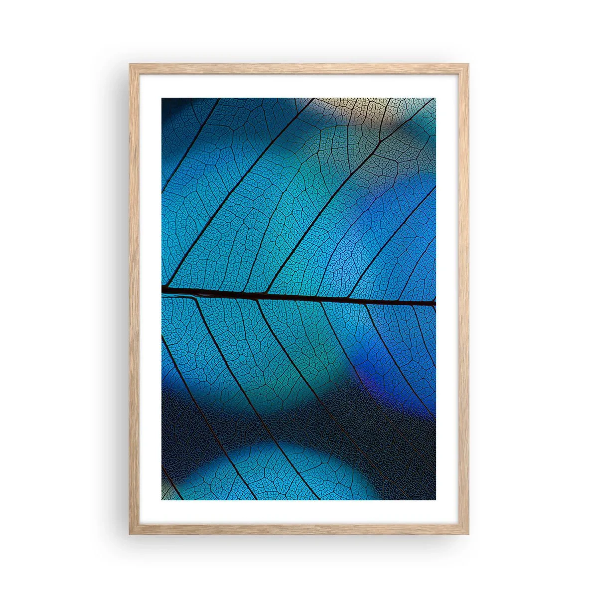 Poszter világos tölgy keretben - Bonyolult konstrukció - 50x70 cm