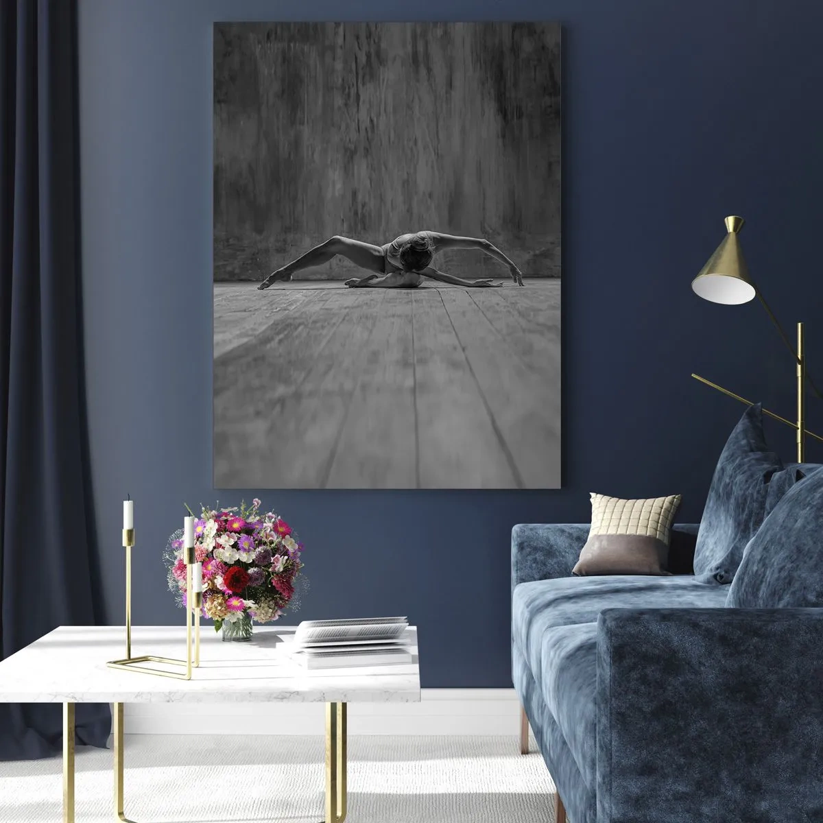 Üveg kép - Előkerített szimmetria  - 50x70 cm