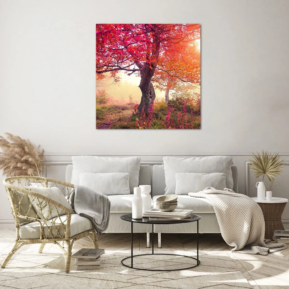 Üveg kép - Virágzás őrülete - 60x60 cm