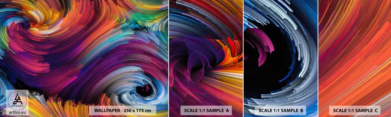 Fotótapéta Minta Standard Eco - Egy új világ kezdete - Absztrakció, Darab, Modern minta - 100x30 cm