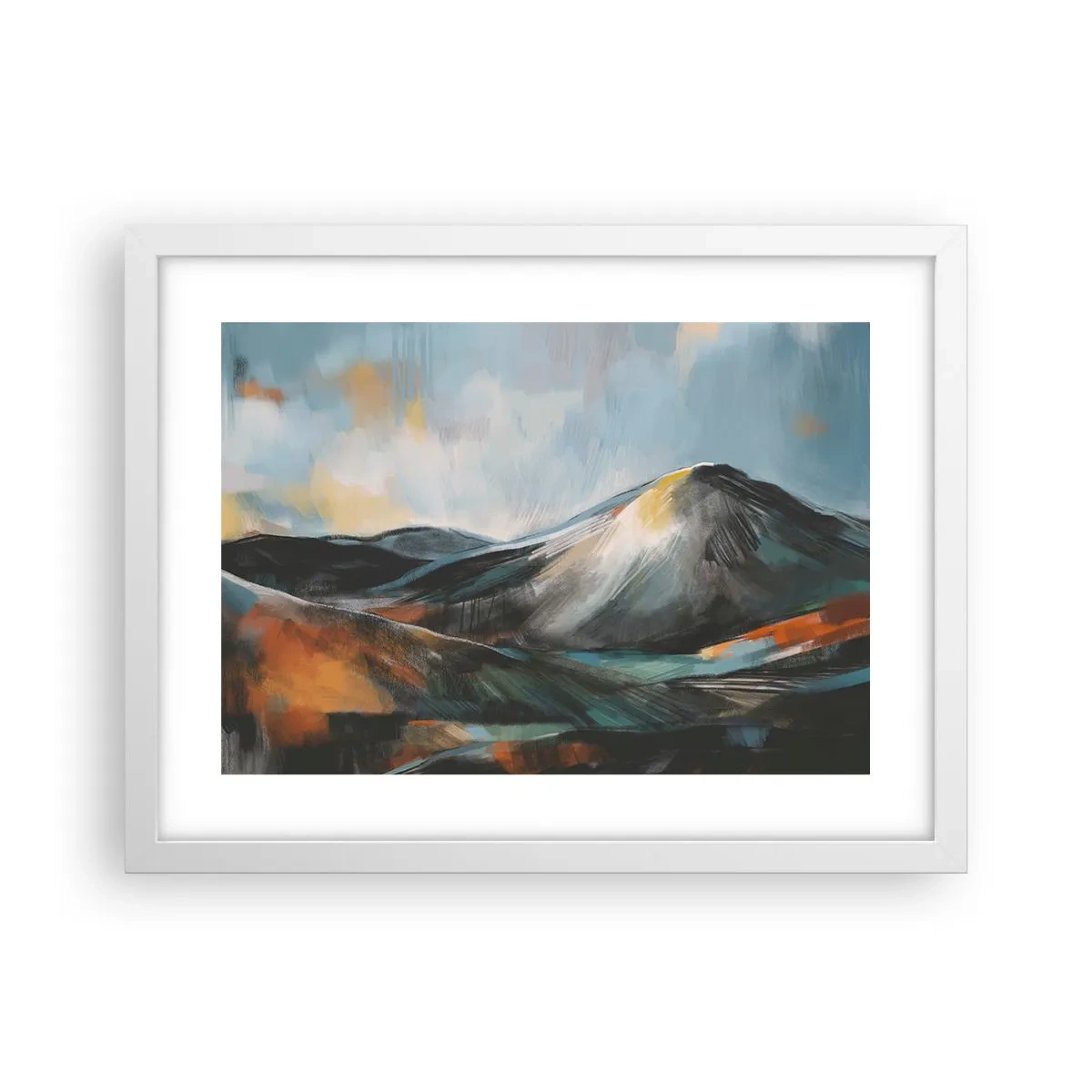 Poszter fekete keretben - Nyers és gyönyörű - 40x30 cm