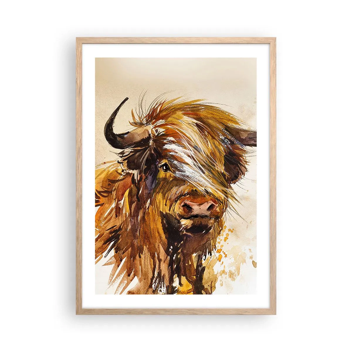 Poszter világos tölgy keretben - A vadász büszkesége - 50x70 cm