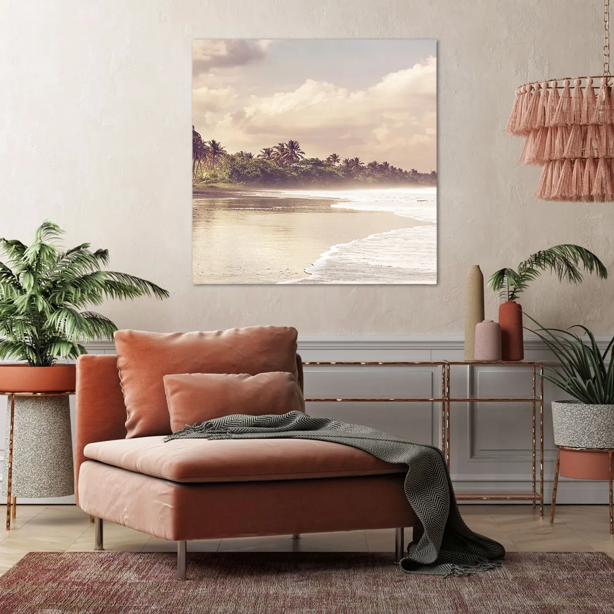 Vászonkép - A hullámok simogatása - 30x30 cm