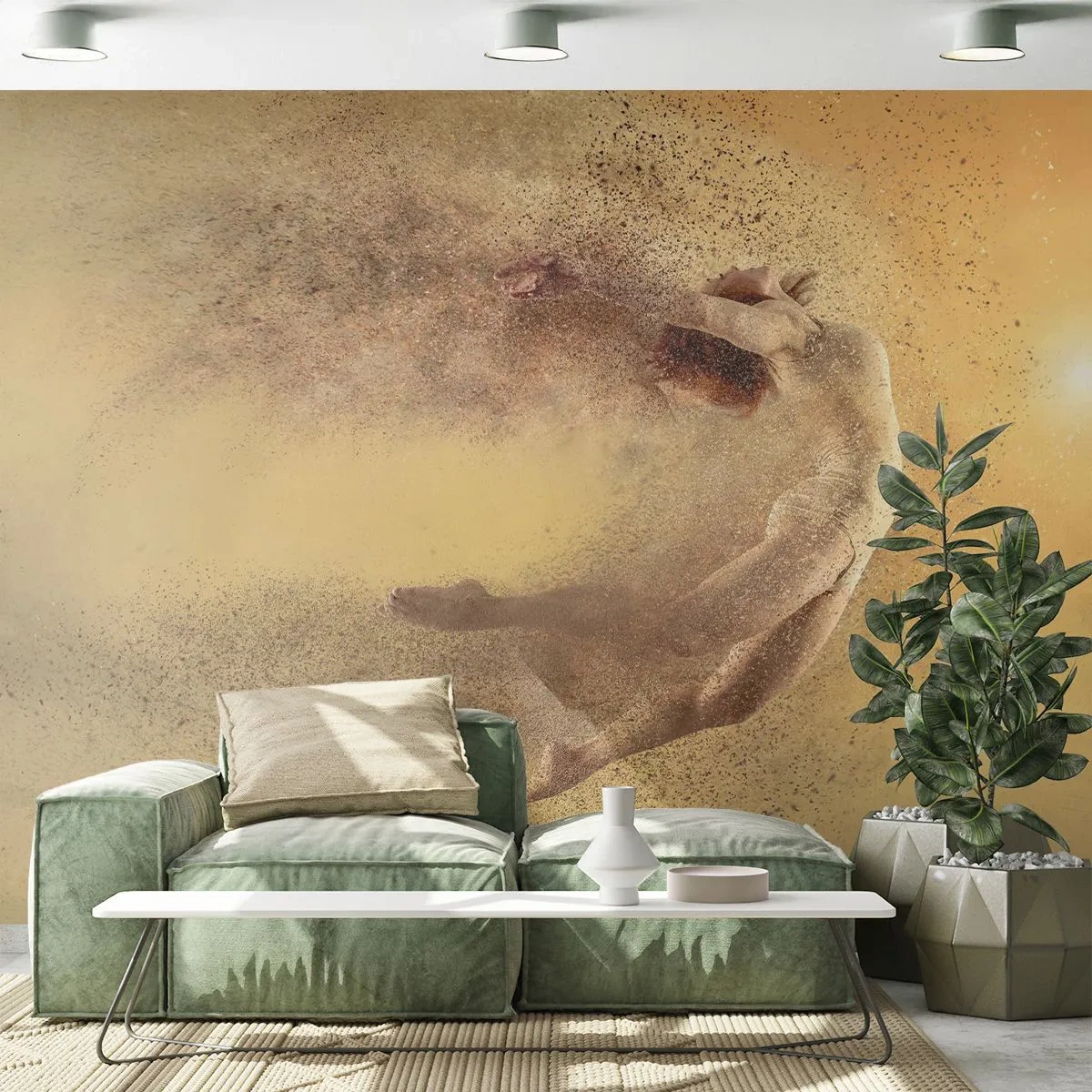Fotótapéta Premium Sand - Tánc eksztázisban - Absztrakció, Nő, Grafika - 250x175 cm