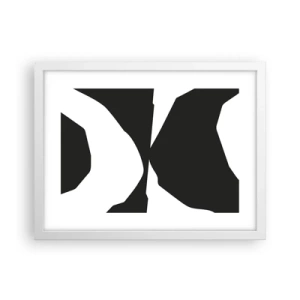 Poszter fekete keretben - Pozitív-negatív - 40x30 cm