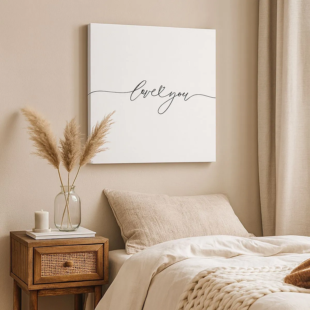 Vászonkép - Fekete fehéren - 30x30 cm