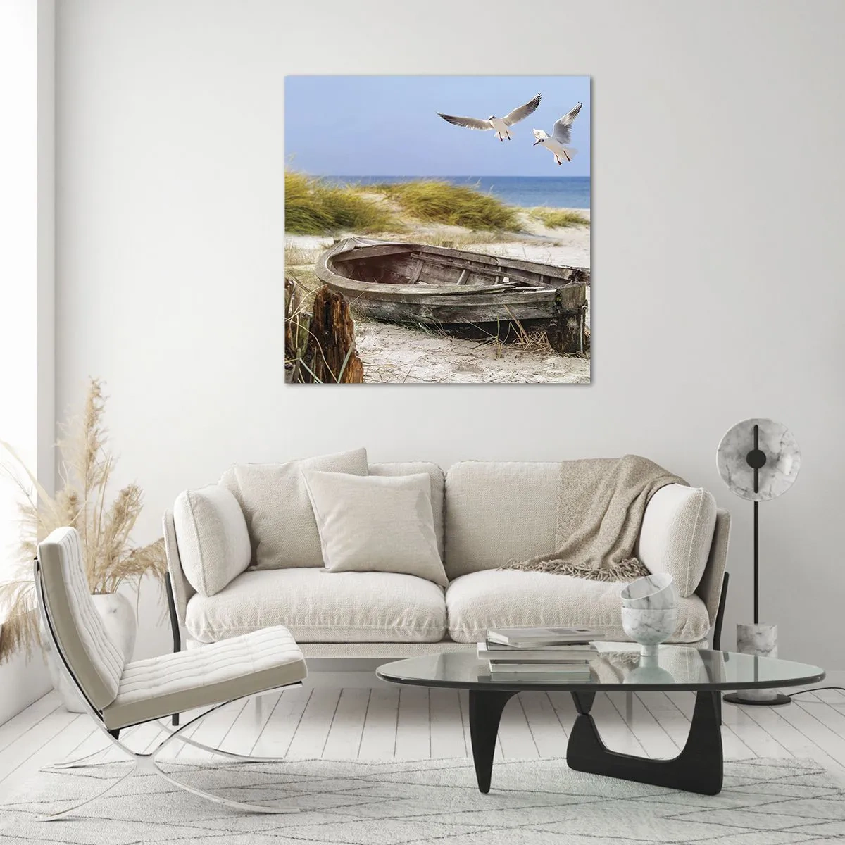 Üveg kép - Szélben fürödve - 60x60 cm