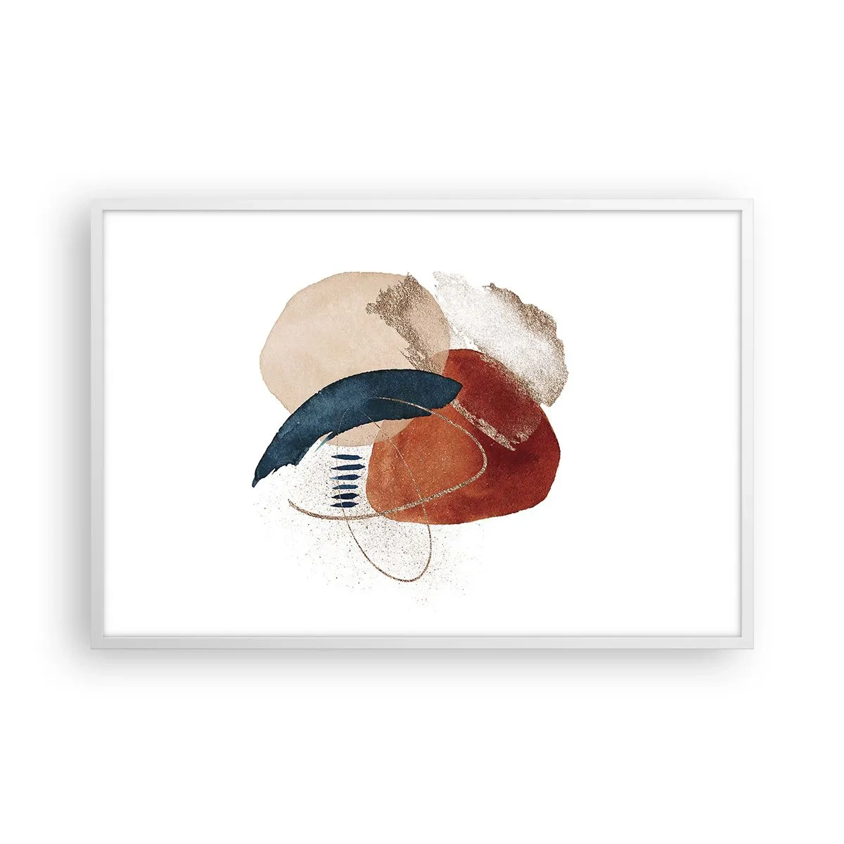 Poszter fekete keretben - Ovális kompozíció - 91x61 cm