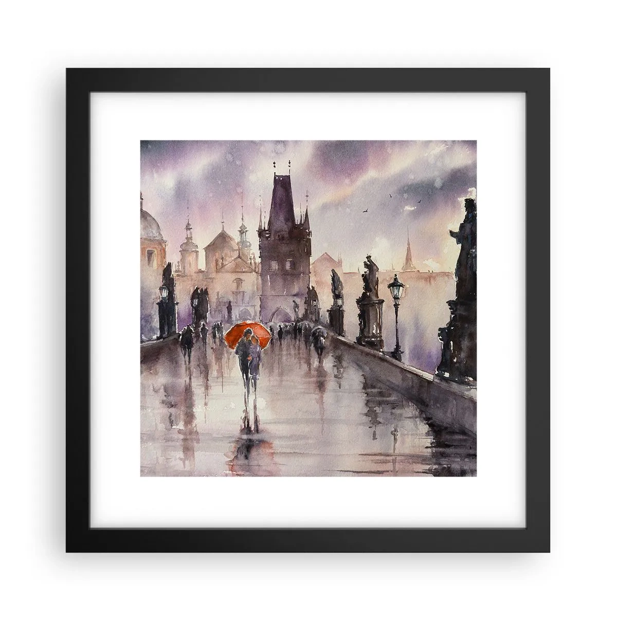 Poszter fehér keretben - Az emberek nem változnak - 30x30 cm