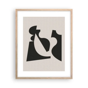 Poszter világos tölgy keretben - Önálló összeállításra - 40x50 cm